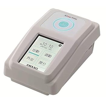 【中古】アマノ Time P＠CK-iCIV CL マイコン繋ぎ合わせる式出勤記録時計 TP＠C-800集積回路