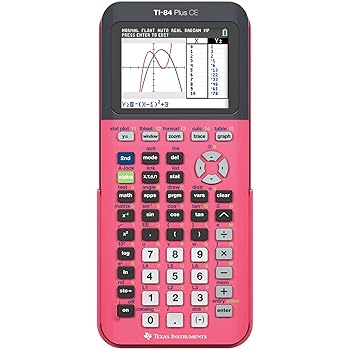 【中古】【39shop】Texas★Instruments テキサス・インスツルメンツ TI-84 Plus CE グラフ電卓 コーラルピンク 並行輸入品（良い）｜アトリエ絵利奈