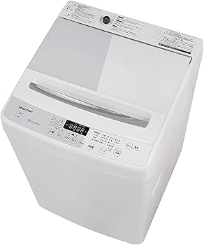 【中古】【39shop】ハイセンス★全自動 洗濯機 7.5kg ホワイト HW-G75A 最短10分洗濯 スリム(良い)|アトリエ絵利奈