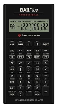 【中古】Texas Instruments BA II Plus Professional Financial Calculator Silver 並行輸入品