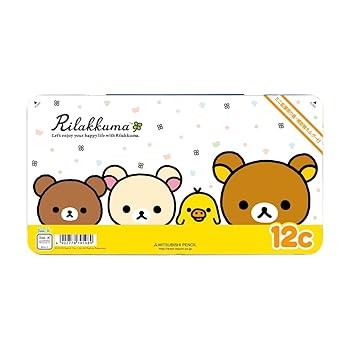 【中古】三菱鉛筆 色鉛筆 リラックマ 890 12色 K89012CRKY