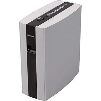 【中古】アイリスオーヤマ 細密シュレッダー 家庭用 マイクロクロスカット 細断枚数5枚 連続使用5分 静音 CD/DVD/カード対応 ダストボックス10L PS5HMSD