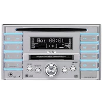 【中古】Clarion クラリオン 鮮やかな光が演出する728色バリアブルカラー フロントAUX/ラジオ/CD/MDプレーヤー 2DIN 品番 DMZ375