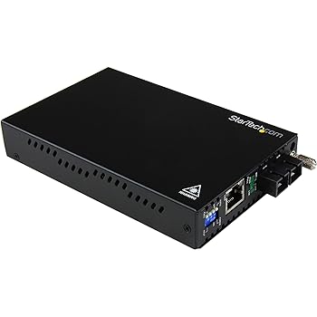 【中古】StarTech.com ギガビットイーサネット光媒体変換器 マルチ流行り物相応う 最大限度550m取りひろげる RJ-45刃針 - 光衣料繊維 SCデュプレックス刃針 ET910
