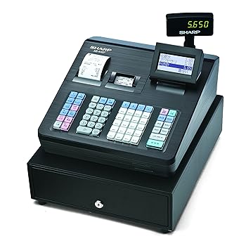 【中古】読みやすい 陰電子金銭登録器 立ちはだかる別鍵盤印字機黒いこと XE-A407-B