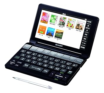 【中古】【39shop】シャープ★カラー電子辞書音声対応/タイプライターキーブラック(非常に良い)|アトリエ絵利奈