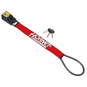 【中古】HORNETホーネット 盗難防止メタルワイヤー式ハンドルロック LH-3SR