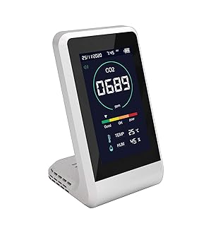 【中古】【39shop】正規品★TOAMIT 東亜産業 CO2マネージャー 二酸化炭素濃度測定器 アラート機能 充電式 卓上型 アラーム機能 温度 湿度測定 TOA-CO2MG-001(非常に良い)｜アトリエ絵利奈