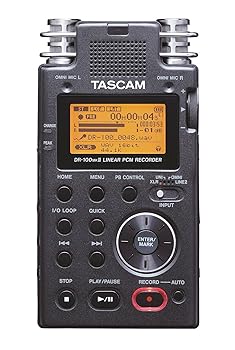 【中古】TASCAM 直線的PCMリコーダー 24bit/96kHz相応う DR-100MKII