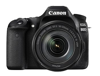 【中古】Canon デジタル一眼二眼レフ写真機 EOS 80D 水晶体一揃いの道具 EF-S18-135粍 F3.5-5.6 IS USM  EOS80D18135USMLK