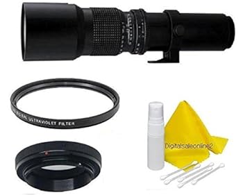 【中古】Bower 500粍 望遠水晶体 Pentax K2000 K1000 K200D K-500 K100D K-50 K-30 K-20D K-7 K-5 II K-5 II K-5 II K-3 K-S2 K-01 K-S1 K-r K-x K-m