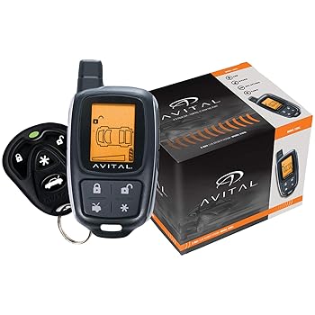 【中古】Avital 3305L 3305l レスポンダー 2ウェイセキュリティシステム 4ボタンLCDリモコン