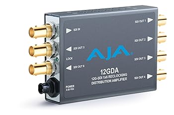 【中古】AJA 1x6 12G 固定ディスク/SD SDI 再鍵を掛ける分け与えるアンプリファイアー