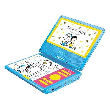 【中古】9インチ キャラクター ポータブルDVDプレイヤー ディズニー ミッキー ミニー ドラえもん ドラえもん