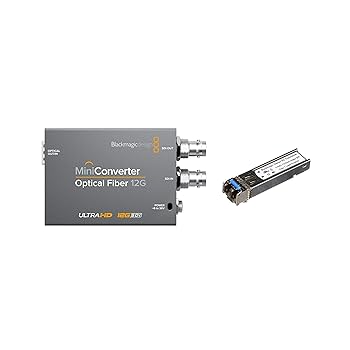 【中古】Blackmagic Deisgn ミニコンバーター 光ファイバー 12G バンドル 6G SFP 光学モジュール