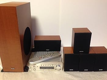 【中古】Denon ホームシアターシステム 木目 DHT-M380-M