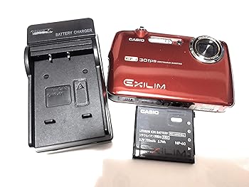 【中古】CASIO デジタルカメラ HI-SPEED EXILIM EX-FS10 レッド EX-FS10RD