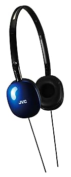 【中古】JVC HA-S160-AA 密閉型ヘッドホン 折りたたみ式 ブルー