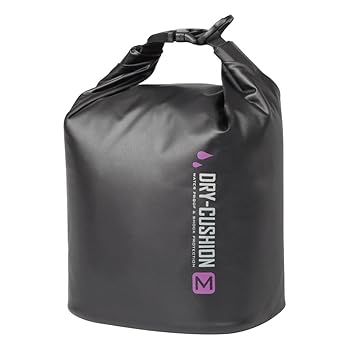 【中古】【39shop】ハクバ★HAKUBA 防水インナーバッグ ドライクッションポーチ Mサイズ ブラック 2.1L 国際防水保護等級IPX4 カメラバッグ 防水バッグ SDCP-M 49771(非常に良い)|アトリエ絵利奈