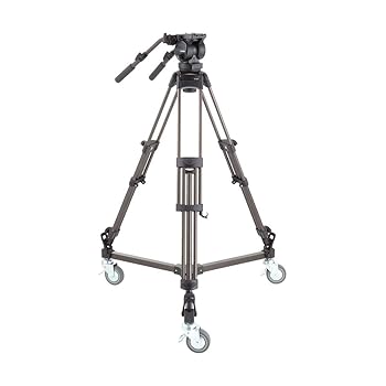 【中古】Libec LX10 Studio 3一部分 軽銀三脚 H65B頭顱 DL-3Bドリー