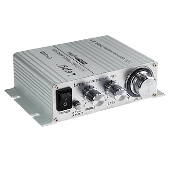 【中古】Lepy ステレオアンプ LP-V3S BOSE社パワーIC使用V3S シルバー