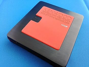 【中古】KENWOOD・携帯型ＭＤ電気蓄音機DMC-Q77黒いこと