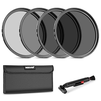 【中古】NEEWER 52mm NDレンズフィルターキット: ND2 ND4 ND8 ND16、レンズクリーニングペン、フィルターポーチNDフィルターとアクセサリーキット 52mmレ