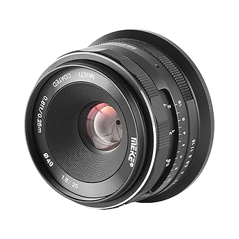 【中古】Meike 25mm F1.8 APS-C 大口径広角マニュアルフォーカスレンズ Nikon Zマウントカメラ Z50 Z5 Z6 Z7 APS-Cモード下に対応