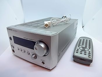 【中古】ONKYO INTEC155 FM/AMラジオ受信機アンプリファイアー 24W+24W R-801AS /しろがね色