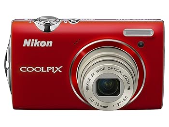 【中古】Nikon デジタル写真機 COOLPIX クールピクス S5100 読みやすい赤いこと S5100RD 1220万絵素 光学5倍望遠レンズ 広角28粍 2.7型液晶