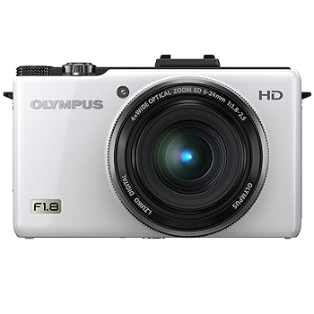 【中古】OLYMPUS デジタル写真機 XZ-1 白いこと 1000万絵素 1/1.63型高感じやすさCCD 大差しわたしF1.8 i.ZUIKO DIGITAL水晶体 3.0型有機EL見せびらかす XZ-1 WHT