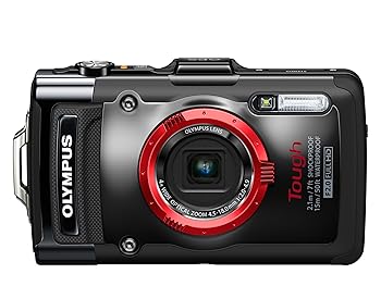【中古】OLYMPUS デジタル写真機 STYLUS TG-2 1200万絵素CMOS 15m雨合羽 100kgf耐荷重 黒いこと TG-2 BLK