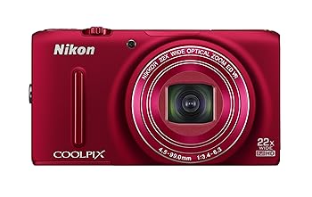 【中古】Nikon デジタル写真機 COOLPIX S9500 光学22倍望遠レンズ Wi-Fi相応う ヴェルヴェットレッド S9500RD