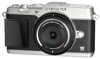 【中古】OLYMPUS ミラーレス一眼 PEN E-P5 ボディボディキャップレンズ BCL-1580セット シルバー E-P5 BODY SLV