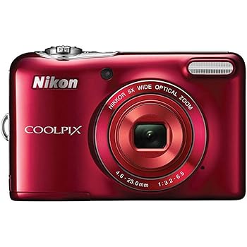 【中古】Nikon COOLPIX L30 20.1MPデジタルカメラ 5倍ズームNIKKORレンズと720p HDビデオレッド メーカー生産終了