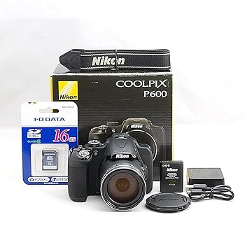 【中古】Nikon デジタルカメラ P600 光学60倍 1600万画素 ブラック P600BK