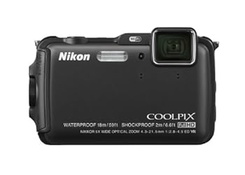 【中古】Nikon デジタルカメラ AW120 防水 1600万画素 クールブラック AW120BK