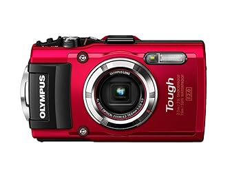 【中古】OLYMPUS デジタルカメラ STYLUS TG-3 Tough レッド 1600万画素CMOS F2.0 15m防水 100kgf耐荷重 GPS+電子コンパス&内蔵Wi-Fi TG-3 RED