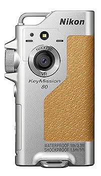 【中古】Nikon 雨合羽ウェアラブルカメラ KeyMission 80 SL しろがね色