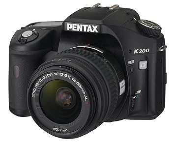 【中古】Pentax デジタル一眼二眼レフ写真機 K200D 水晶体一揃いの道具 K200D+DA18-55II