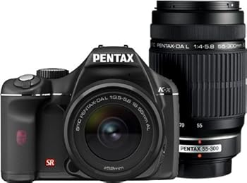 【中古】PENTAX デジタル一眼レフカメラ K-x ダブルズームキットブラック