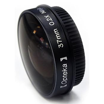 【中古】Opteka プラチナシリーズ 0.2X ロープロファイル ニンジャ魚眼レンズ 34mmビデオカメラ用