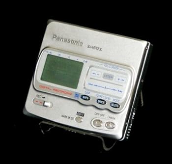 【中古】Panasonic パナソニック SJ-MR200-S しろがね色 携帯型MDリコーダー MDLP非相応うMD吹き込み生まれ変わり兼用機/録再/MDウォークマン/MD電気蓄音機
