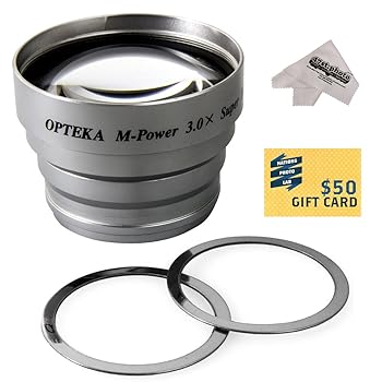 【中古】Opteka 3倍望遠コンバーター 磁気マグネットレンズ コニカ Revio KD 3300 KD 4000 KD 220Z KD 400Z KD 410Z KD 420Z KD 500Z KD510Z デジタルカ