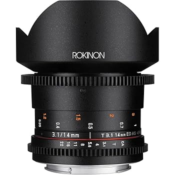 【中古】Rokinon Cine DS DS14M-C 14mm T3.1 ED AS IF UMC フルフレーム シネ 広角レンズ Canon EF用