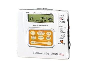【中古】Panasonic パナソニック SJ-MR220 白いこと 携帯型MDリコーダー MDLP相応う MD吹き込み生まれ変わり兼用機/録再/MDウォークマン/MD電気蓄音機