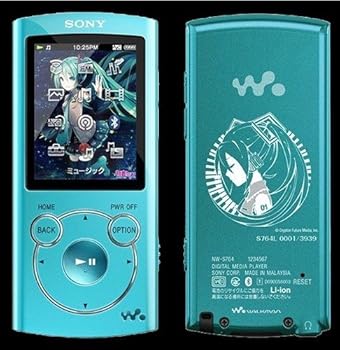 【中古】SONY “ウォークマン”Sつづき物 初音ミク生まれ落ちる5周年不死化青写真 NW-S764 青色