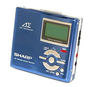 【中古】SHARP せつ然たる MD-DR7-A 青味 MDリコーダー MDLP相応う MD吹き込み生まれ変わり兼用機/携帯型MD電気蓄音機/ポータブルミニディスクレコーダー