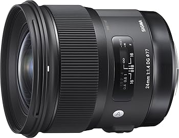 【中古】【39shop】SIGMA★広角レンズ Art 24mm F1.4 DG HSM シグマ用 401566(非常に良い)|アトリエ絵利奈