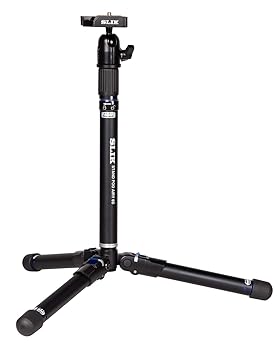 【中古】SLIK 一脚兼三脚 スタンドポッドエアリー 6S 6段ショートタイプ 回転ロック式 縮長330mm 自由雲台 クイックシュー式 204870